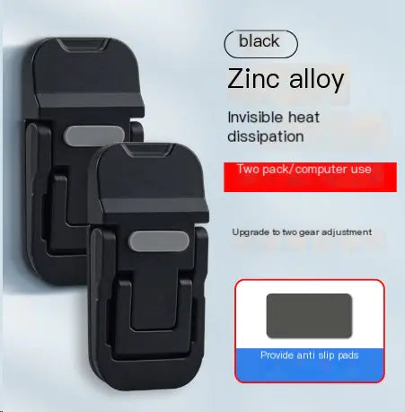 Zinc-Metal Laptop Invisible Bracket with Heat Dissipation